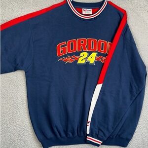 Vintage Jeff Gordon Chase Authentics Sweatshirt Mens XL Blue Crew Neck Pullover